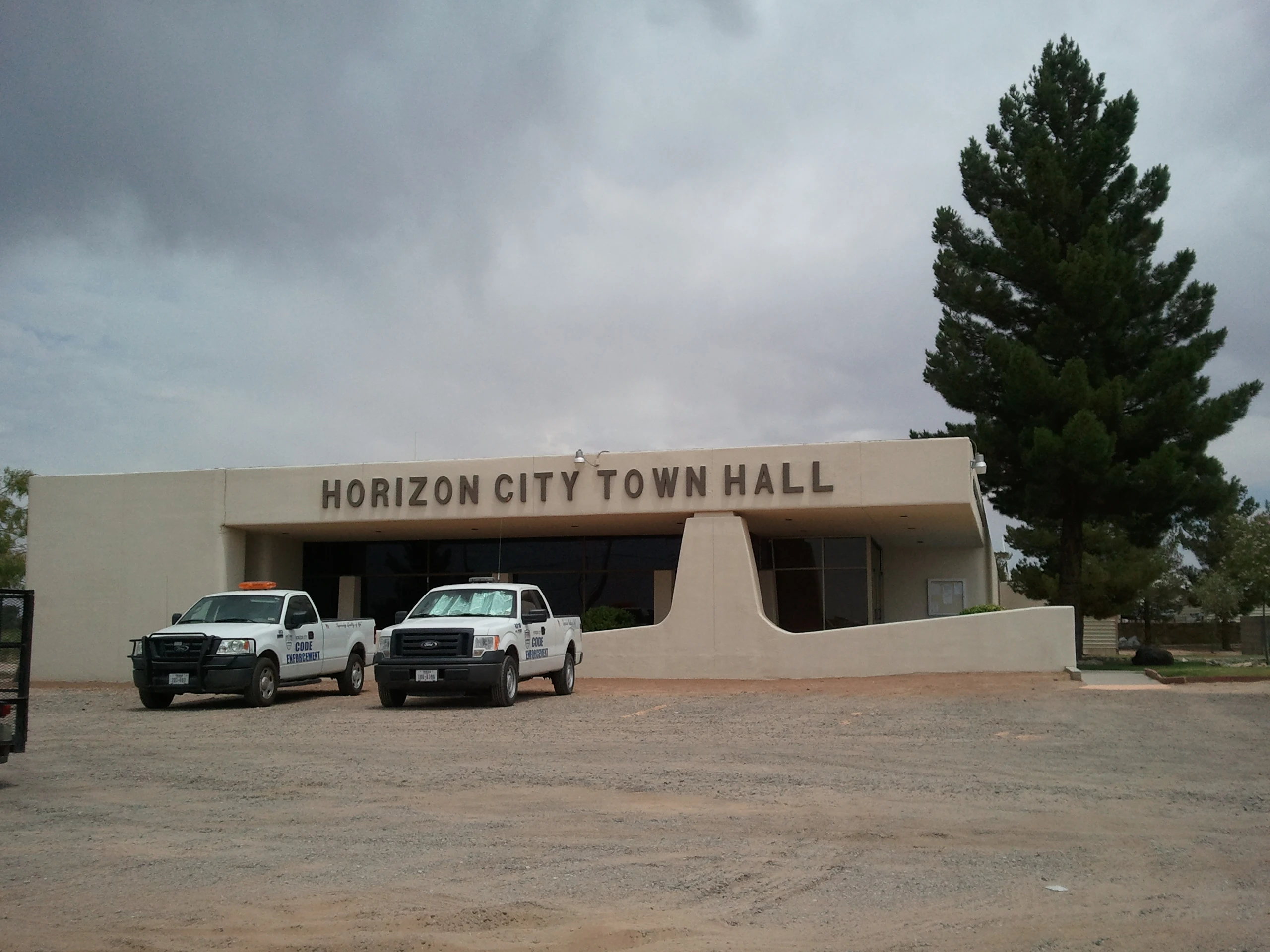 Horizon City residential areas with desert mountain views